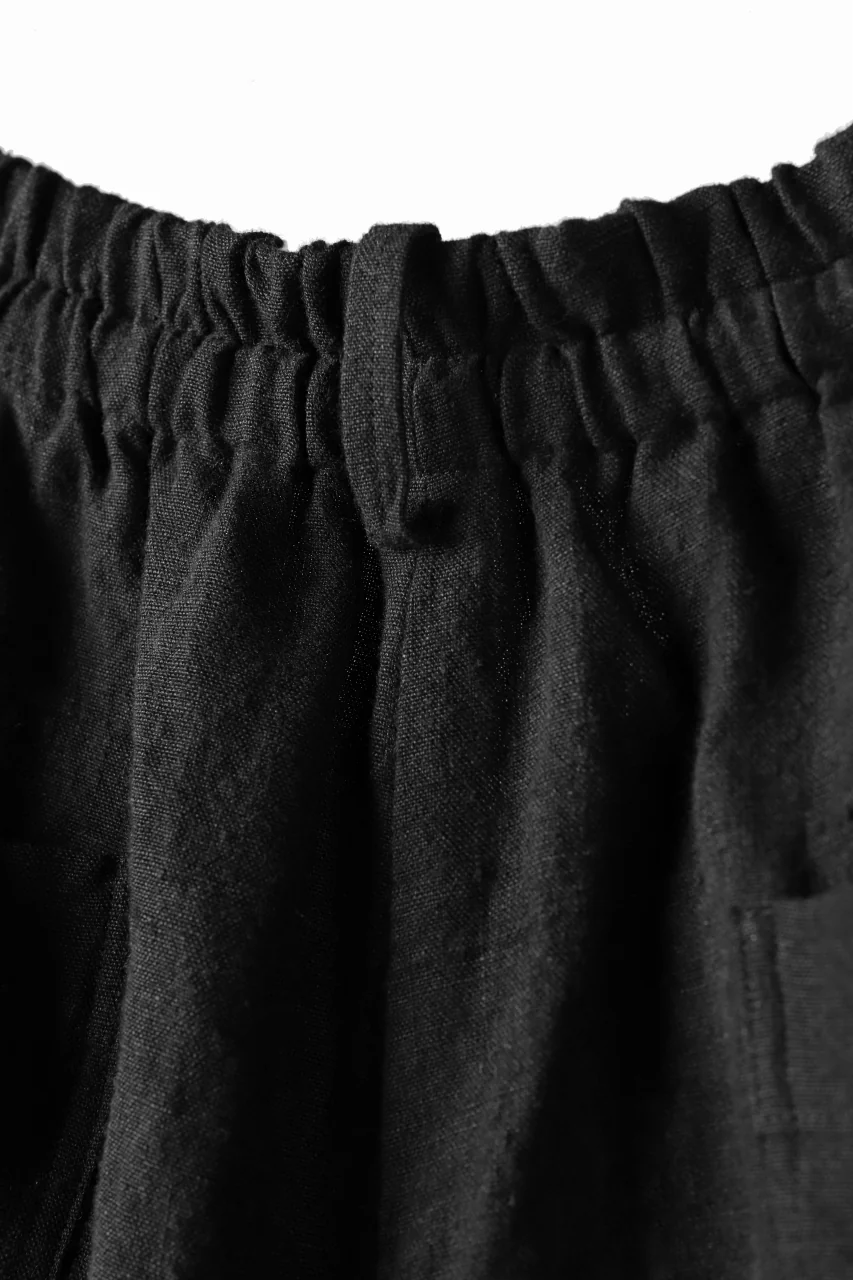 YUTA MATSUOKA easy darts pants / sofa linen (black) - Image 17