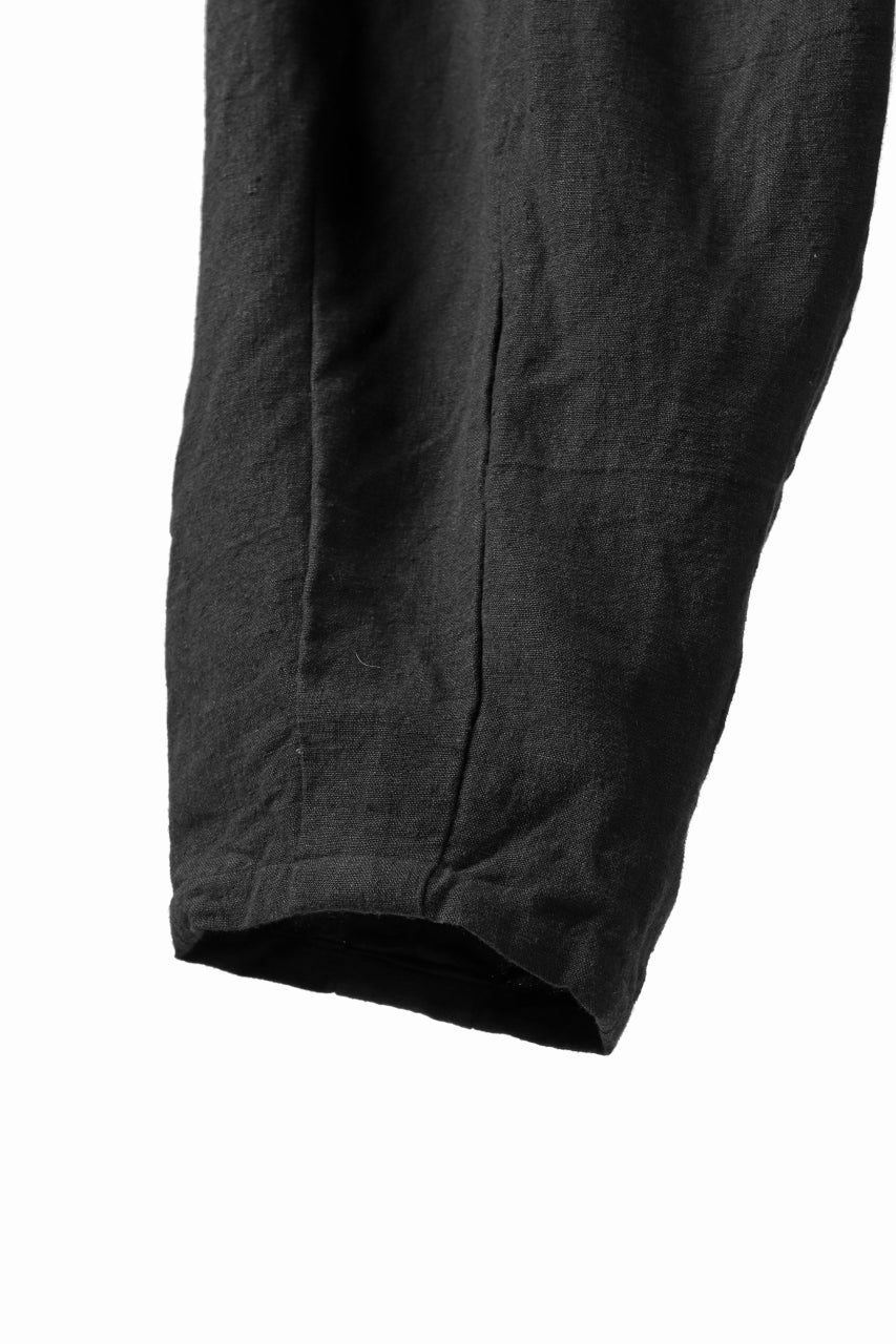 YUTA MATSUOKA easy darts pants / sofa linen (black) - Image 19