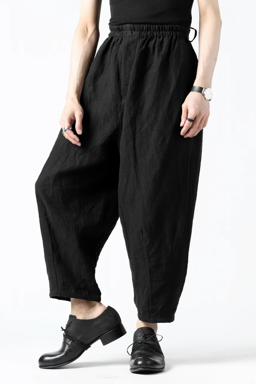 YUTA MATSUOKA easy darts pants / sofa linen (black) - Image 22