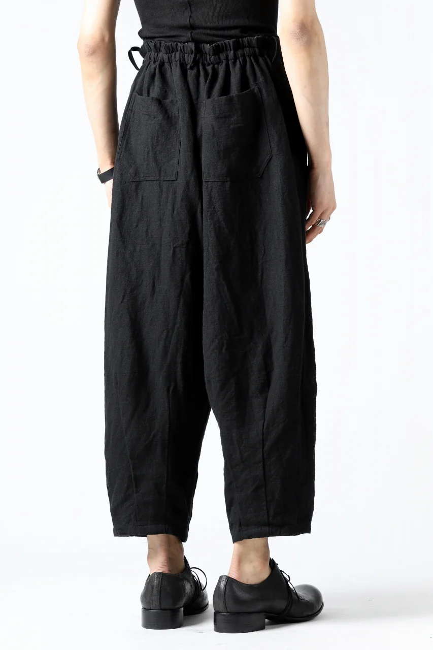 YUTA MATSUOKA easy darts pants / sofa linen (black) - Image 23