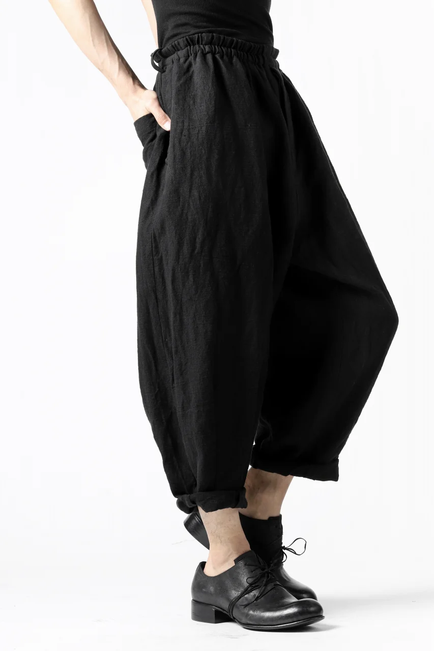 YUTA MATSUOKA easy darts pants / sofa linen (black) - Image 25