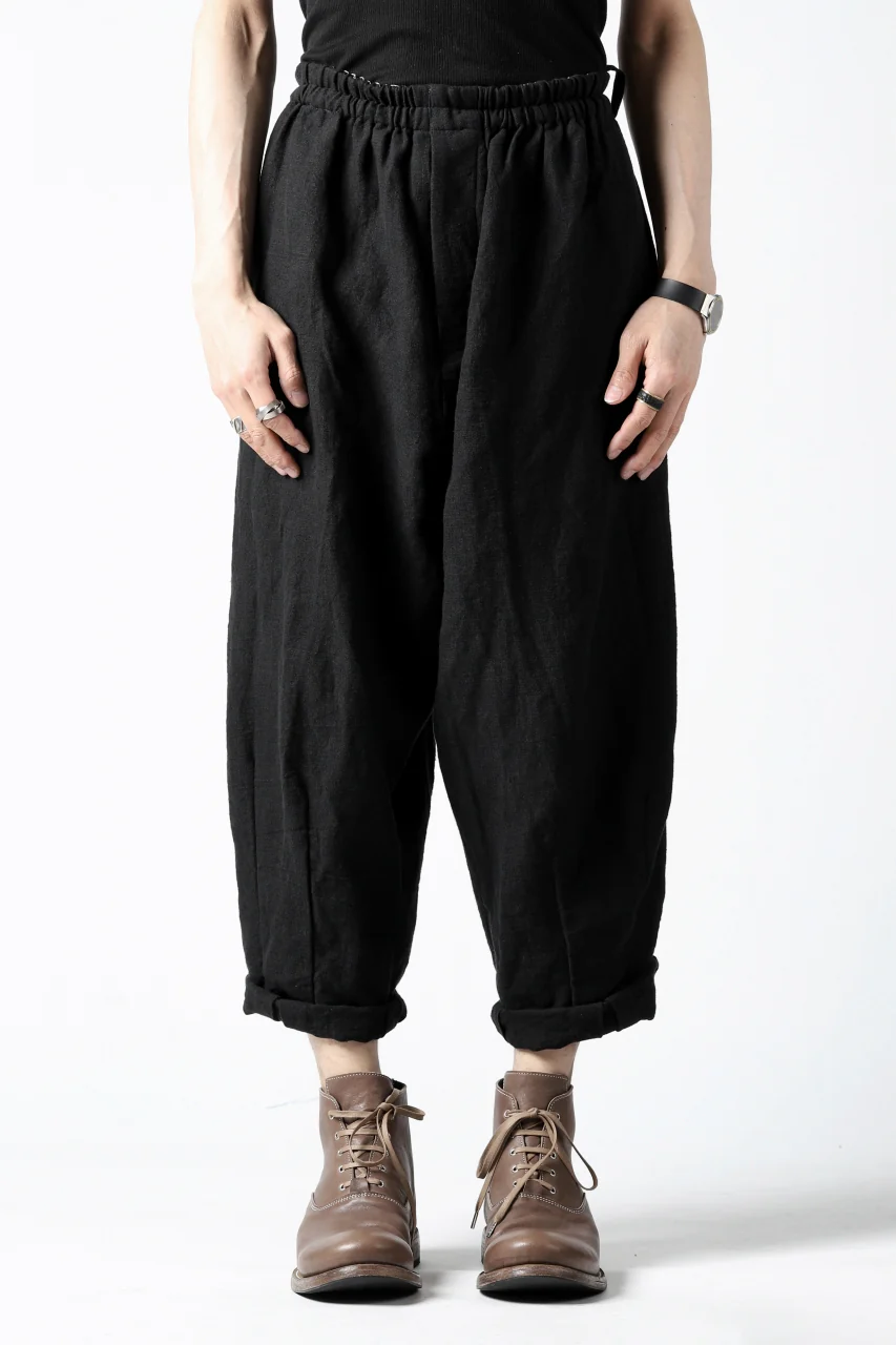 YUTA MATSUOKA easy darts pants / sofa linen (black) - Image 26
