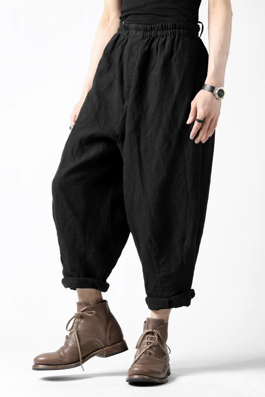 YUTA MATSUOKA easy darts pants / sofa linen (black) - Image 27