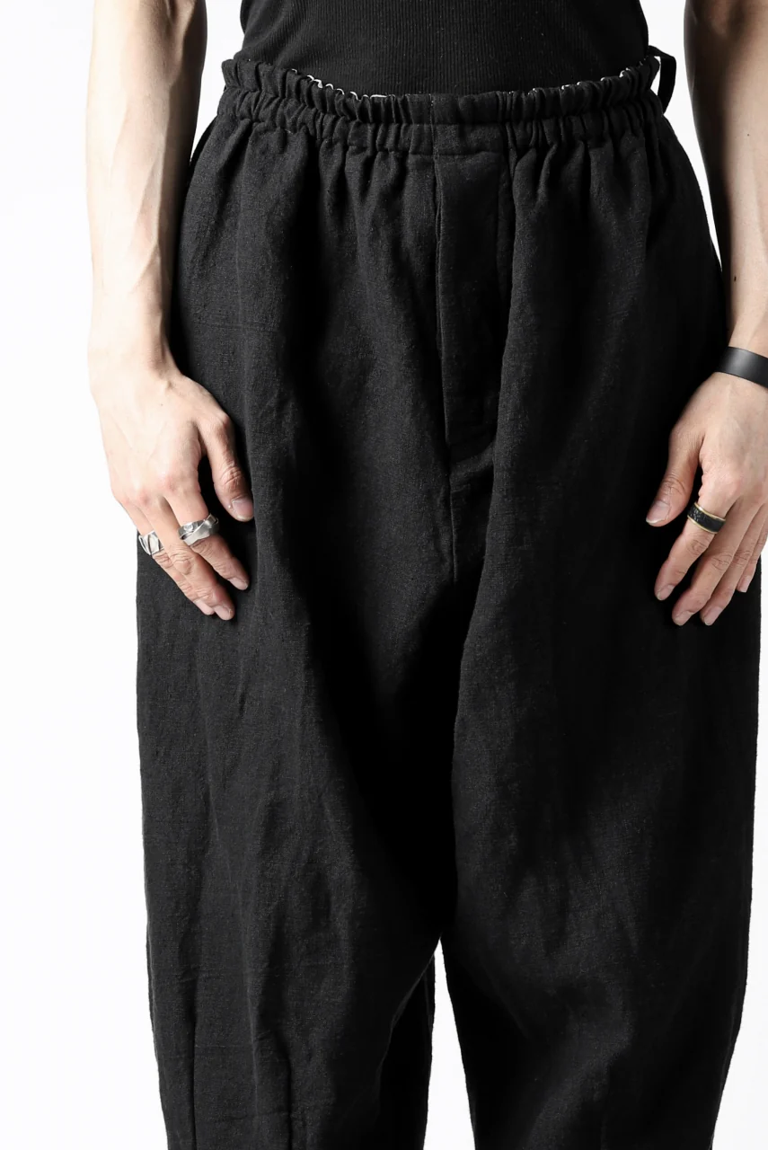 YUTA MATSUOKA easy darts pants / sofa linen (black) - Image 28