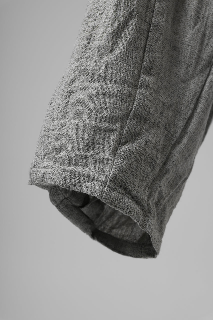 YUTA MATSUOKA exclusive easy darts pants / dead stock slab linen (light grey) - Image 9