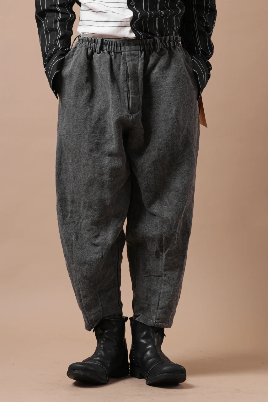 YUTA MATSUOKA exclusive easy darts pants / high-density linen jp paper (bincho ink black) - Image 13