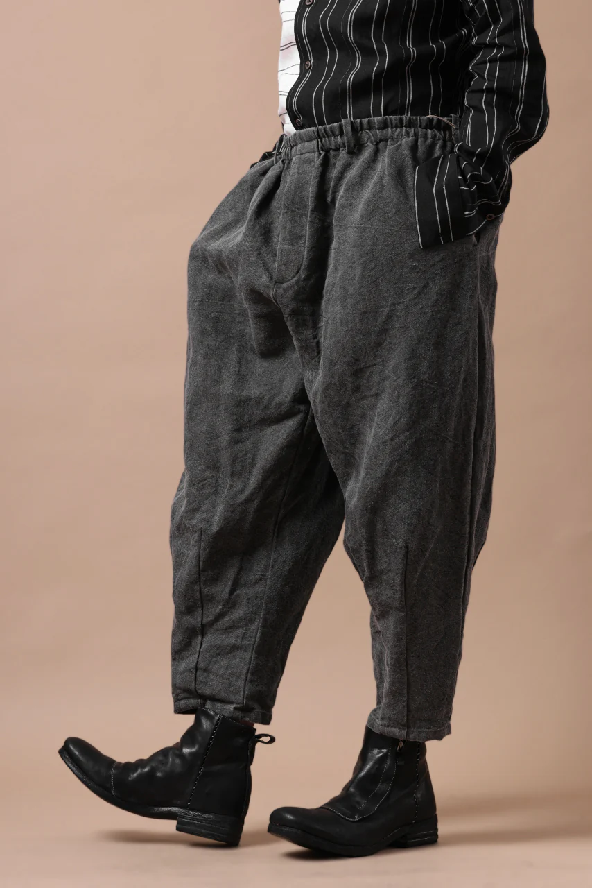 YUTA MATSUOKA exclusive easy darts pants / high-density linen jp paper (bincho ink black) - Image 15