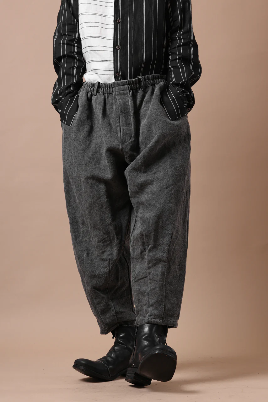 YUTA MATSUOKA exclusive easy darts pants / high-density linen jp paper (bincho ink black) - Image 20