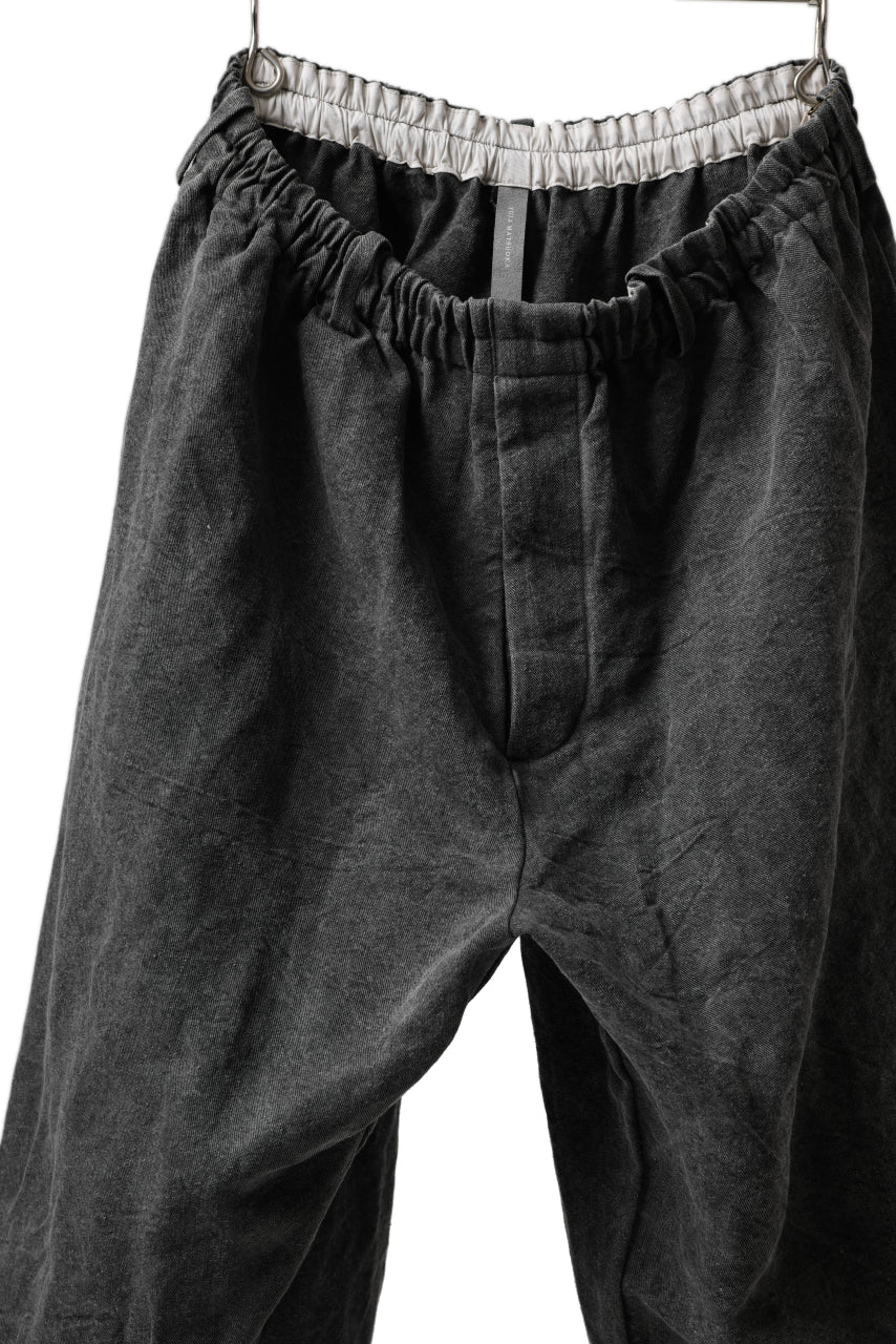 YUTA MATSUOKA exclusive easy darts pants / high-density linen jp paper (bincho ink black) - Image 4