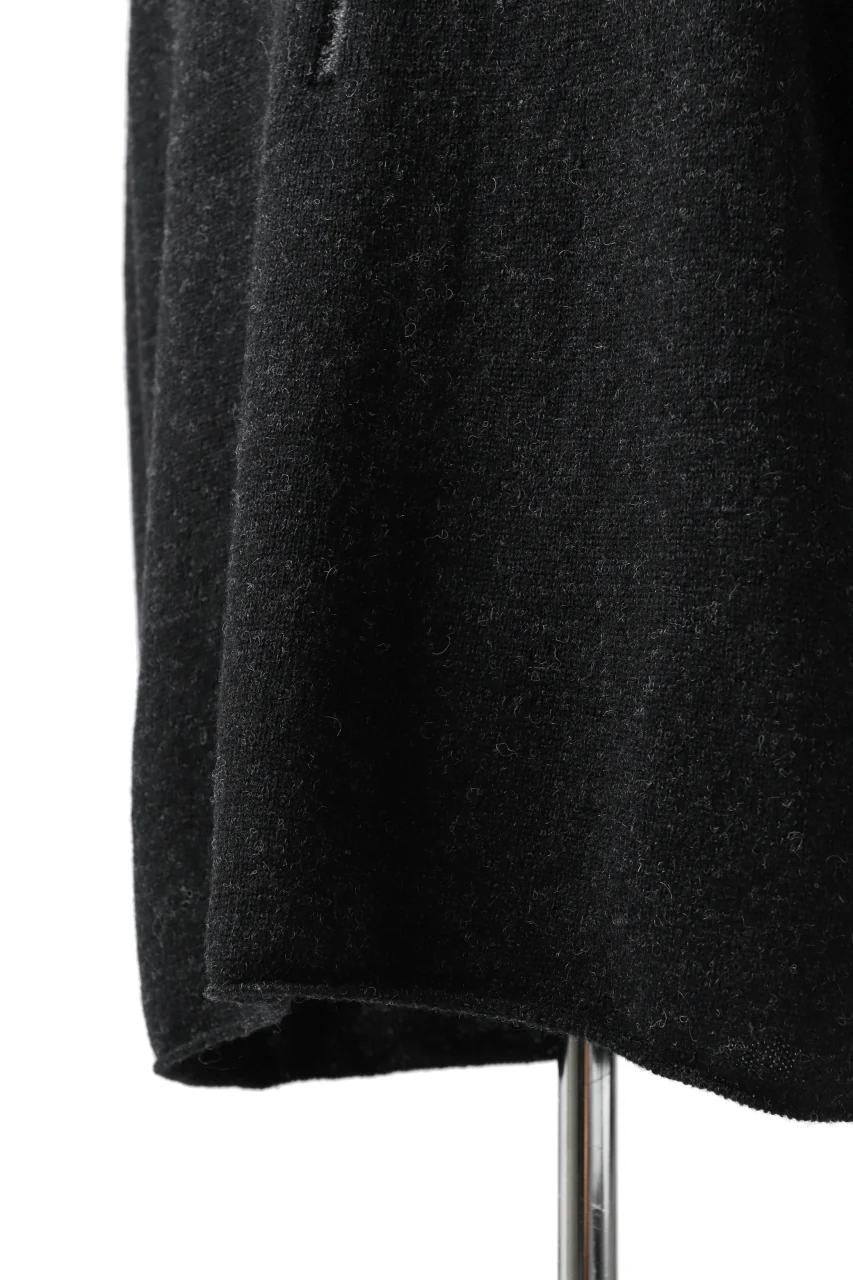 YUTA MATSUOKA knit sweater / shetland wool (black) - Image 21