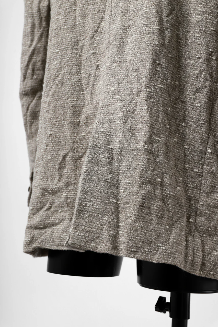 YUTA MATSUOKA semi-double jacket / knot yarn wool linen (ecru) - Image 26