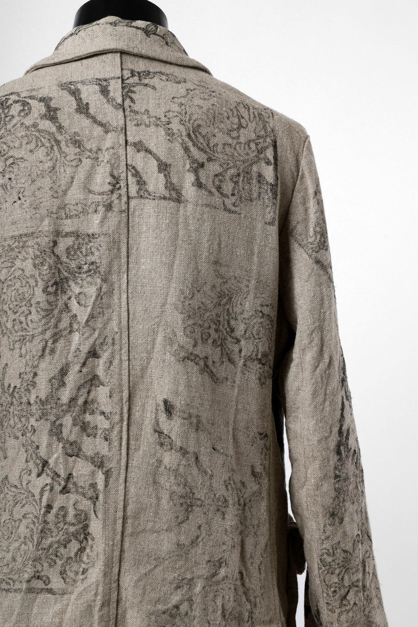 YUTA MATSUOKA 2B print jacket / safiran linen (ecru) - Image 27