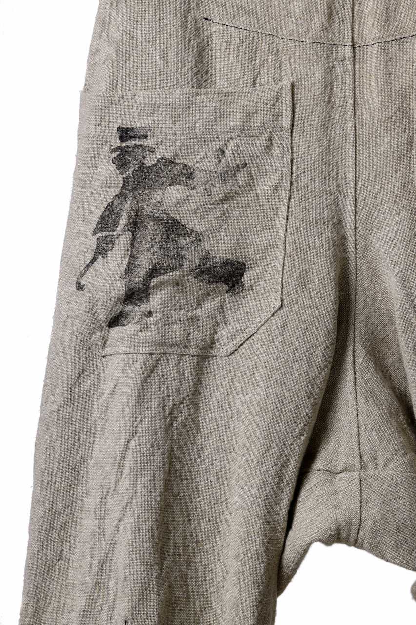 YUTA MATSUOKA wide taperd pants / no.8 linen canvas (ecru) - Image 12