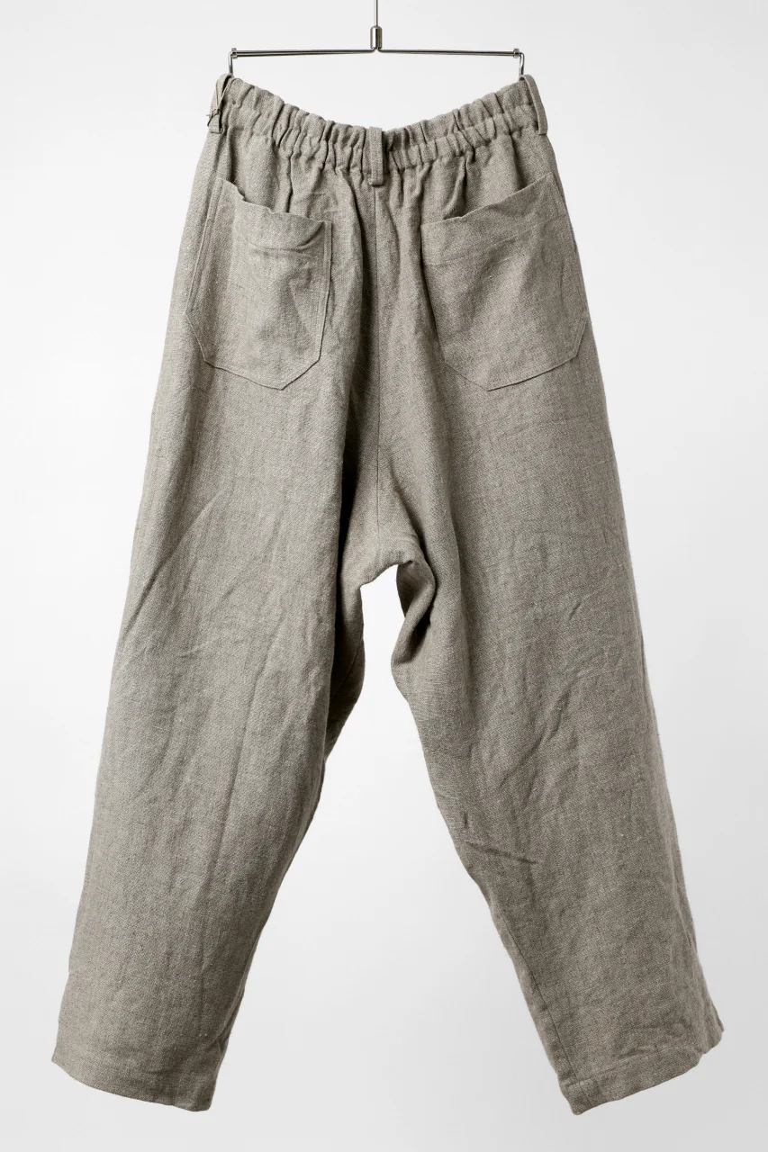 YUTA MATSUOKA wide tapered pants / safiran linen (ecru) - Image 13