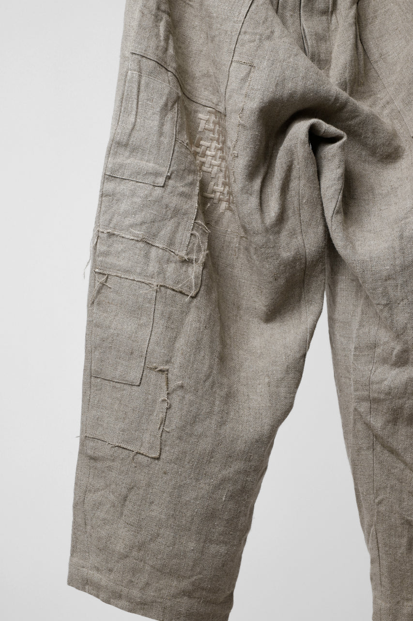YUTA MATSUOKA wide tapered pants / safiran linen (ecru) - Image 15