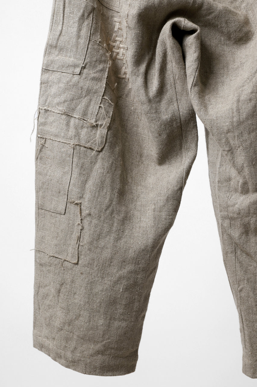 YUTA MATSUOKA wide tapered pants / safiran linen (ecru) - Image 16