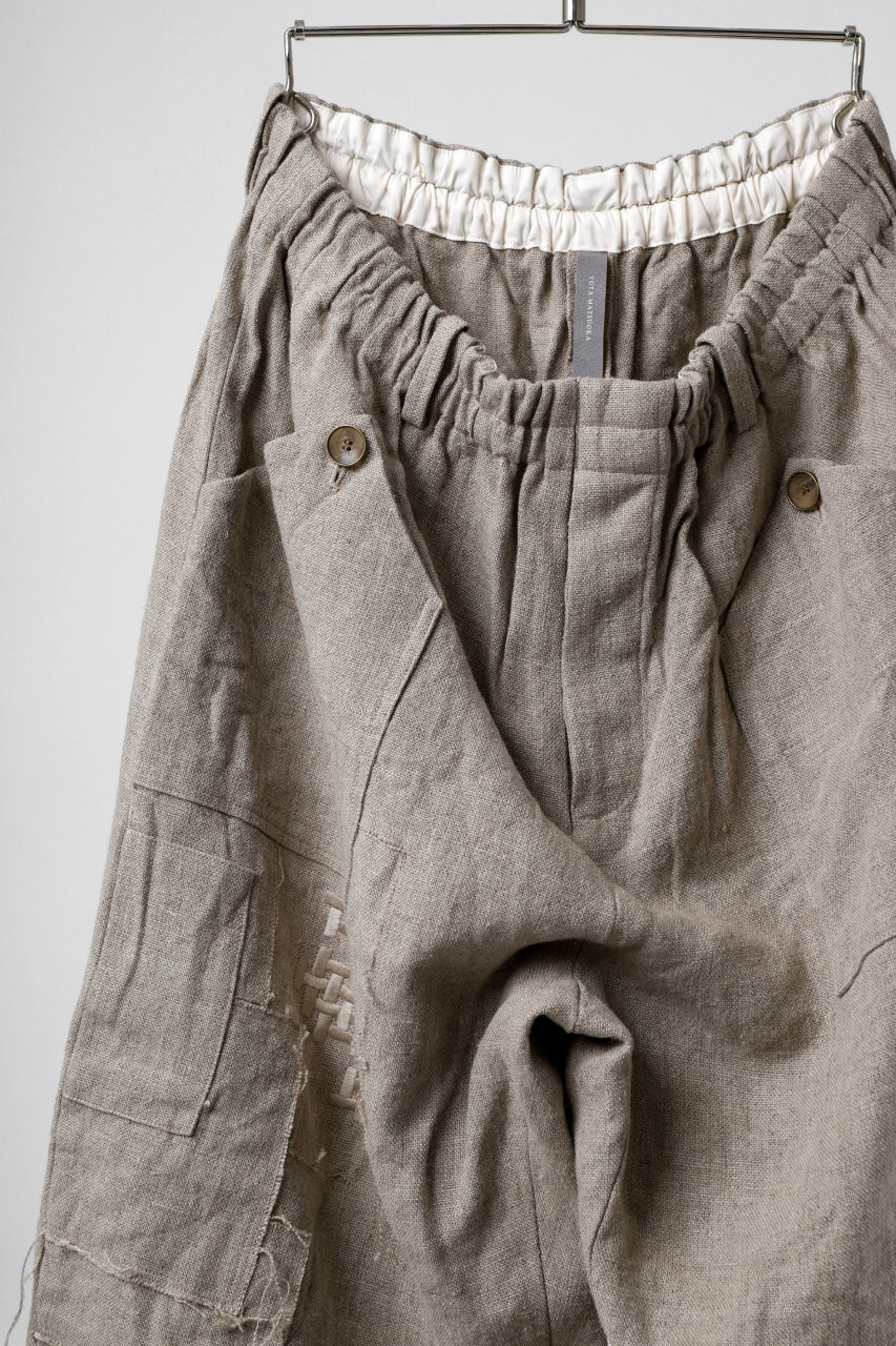 YUTA MATSUOKA wide tapered pants / safiran linen (ecru) - Image 17