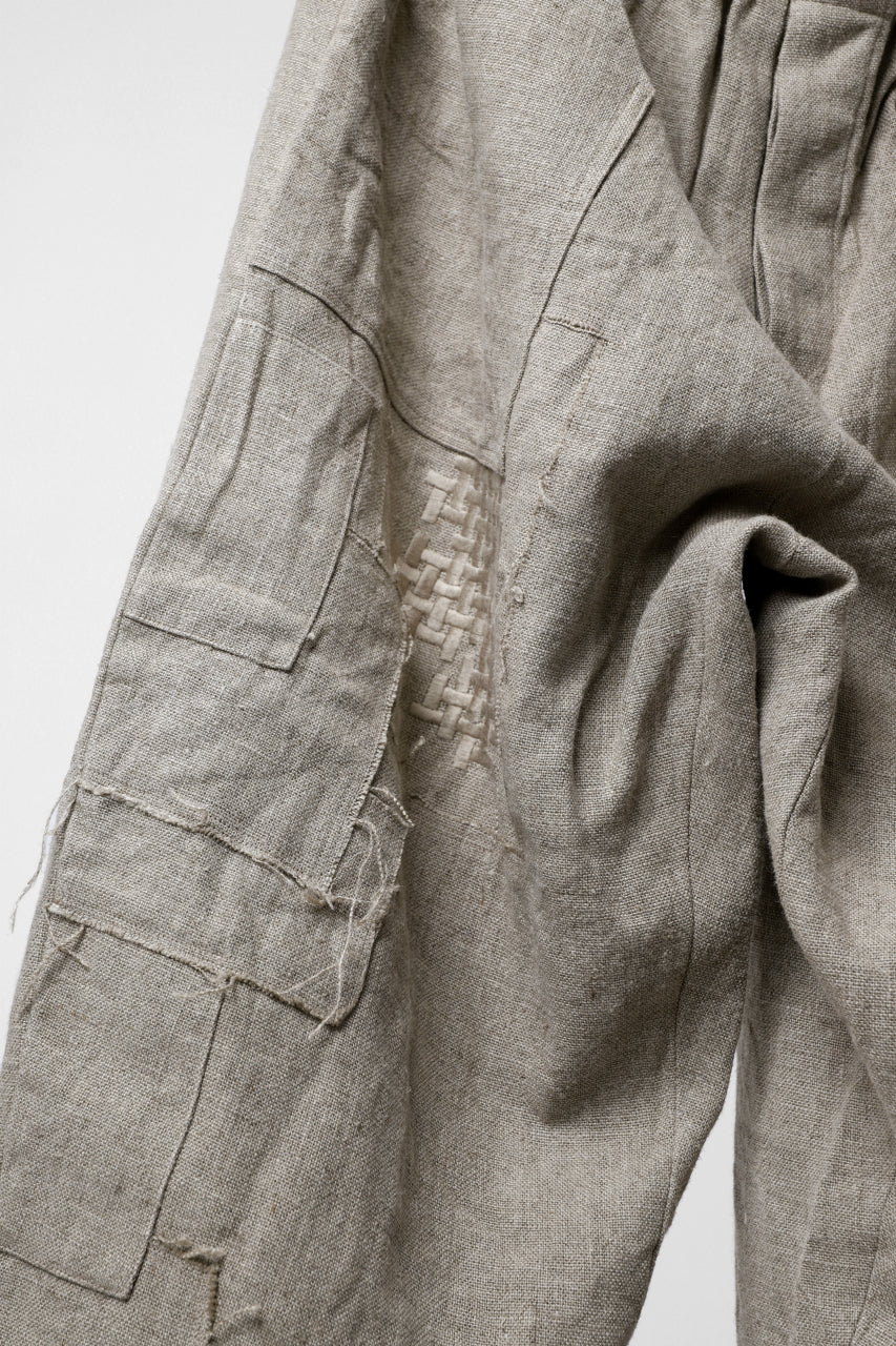 YUTA MATSUOKA wide tapered pants / safiran linen (ecru) - Image 18