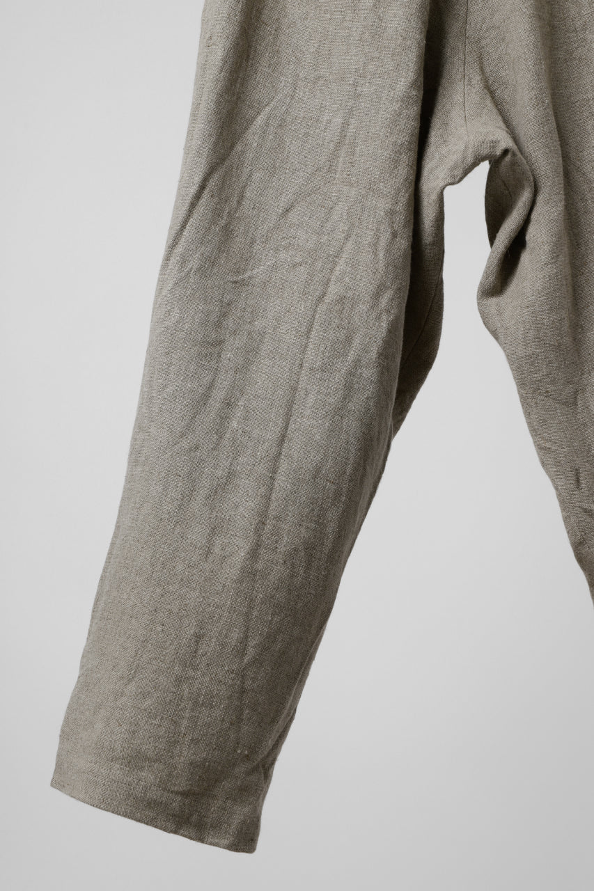 YUTA MATSUOKA wide tapered pants / safiran linen (ecru) - Image 23
