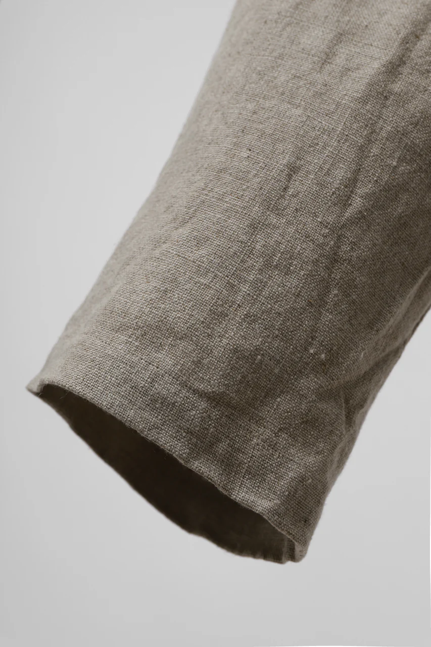 YUTA MATSUOKA wide tapered pants / safiran linen (ecru) - Image 24