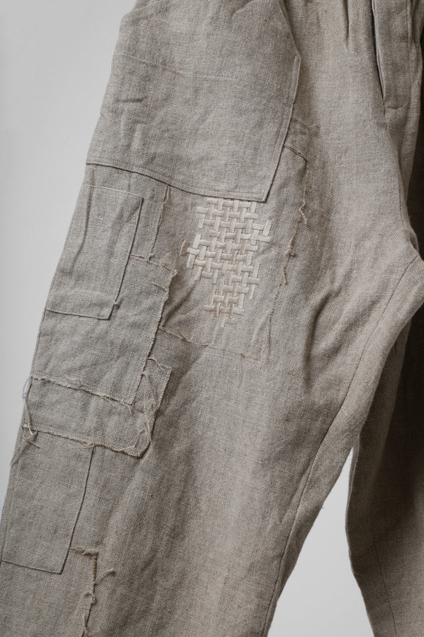YUTA MATSUOKA wide tapered pants / safiran linen (ecru) - Image 25