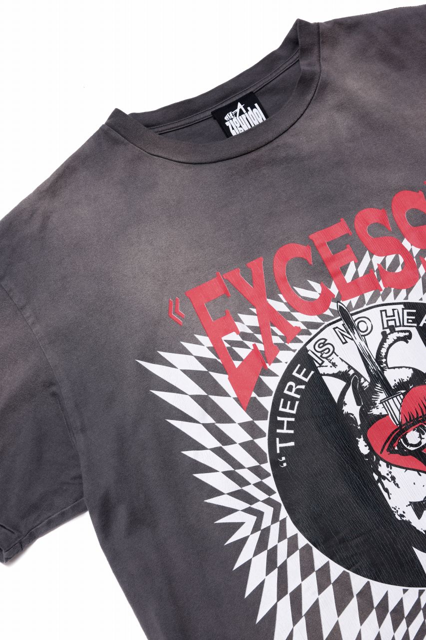 ZIG UR IDOL FADED & CRACKED SS TOPS - EXCESS (VINTAGE GREY) - Image 4
